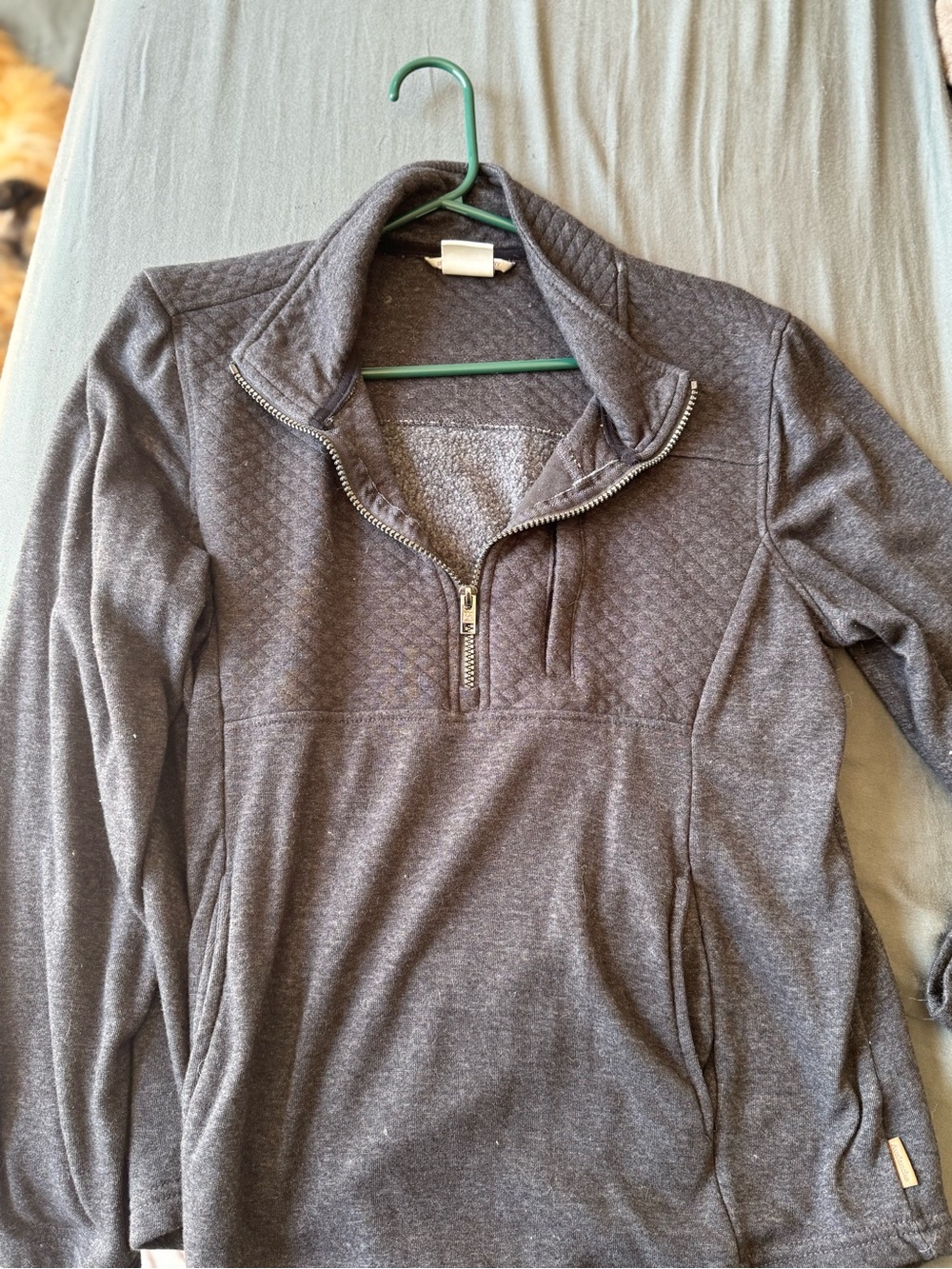 Men's Quarter-Zip Knit Pullover Sweater - Gray